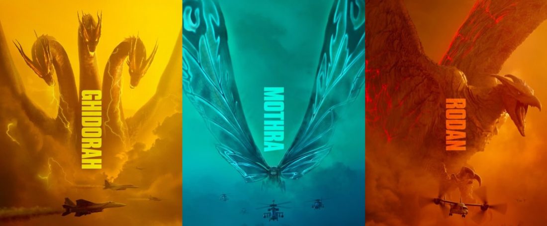 Mike Dougherty, diretor de Godzilla: Rei dos Monstros libera os posters de Ghidorah, Mothra e Rodan