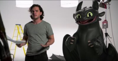 Kit Harrington contracena com Banguela em novo vídeo hilário de Como Treinar Seu Dragão 3