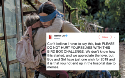 Netflix pede para que as pessoas não se machuquem fazendo o “Desafio Bird Box”