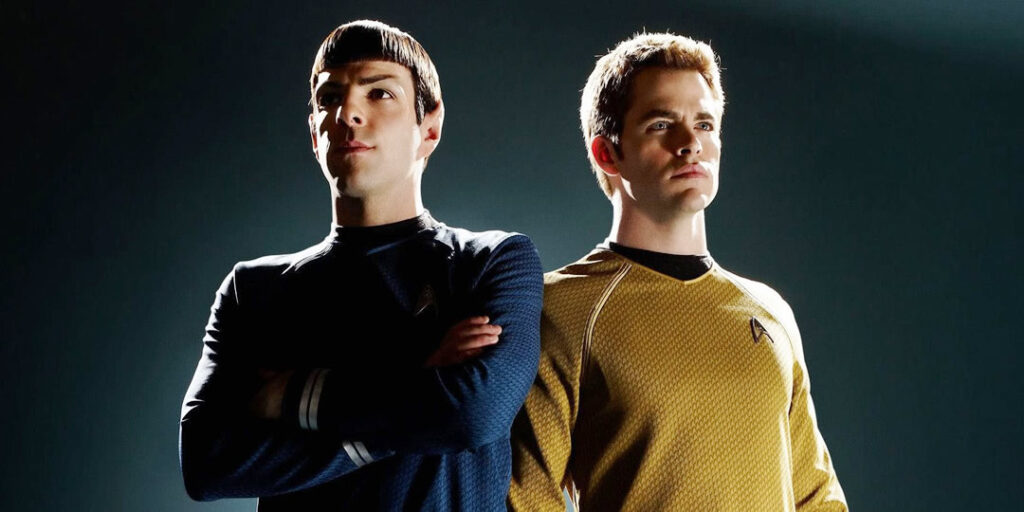 Spock - Zachary Quinto e Capitão Kirk - Chris Pine