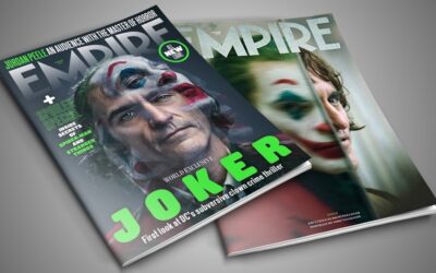 Joaquin Phoenix como Coringa na capa da Revista Empire