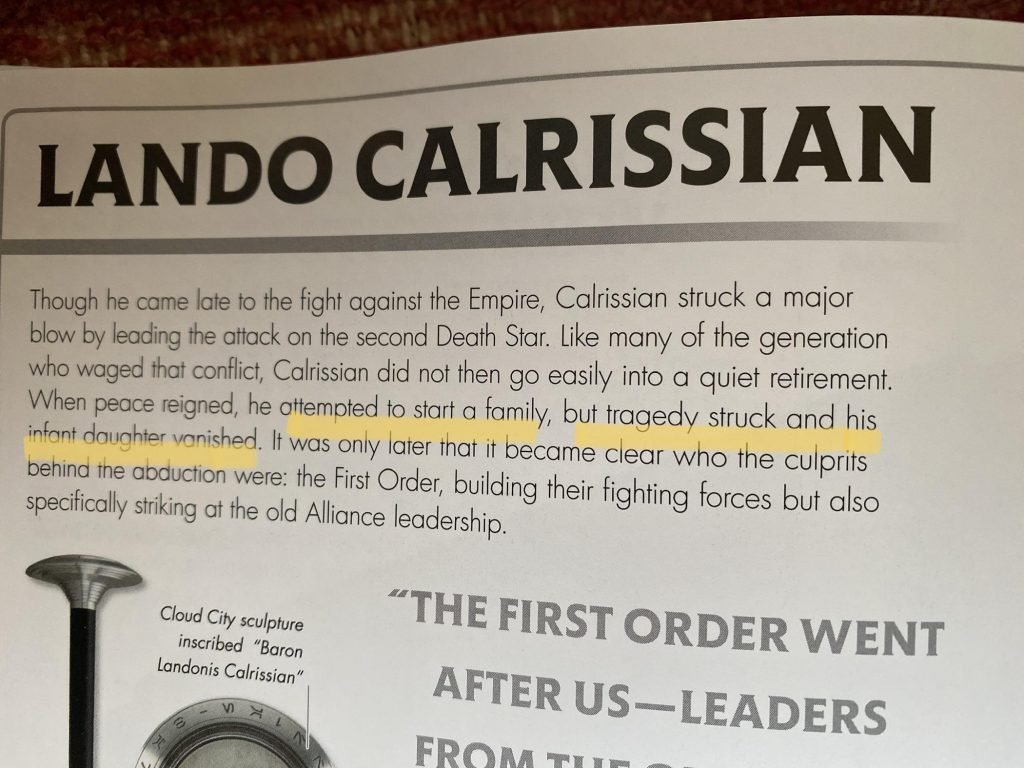 Rise of Skywalker Visual Dictionary Lando Calrissian 1024x768 - Star Wars A Ascensão Skywalker | Escritor explica por que Rose Tico foi deixada de lado no filme