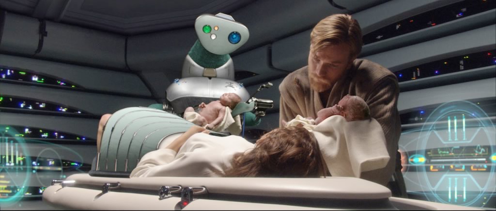 A Vingança dos Sith - Nascimento de Luke Skywalker e Leia Organa