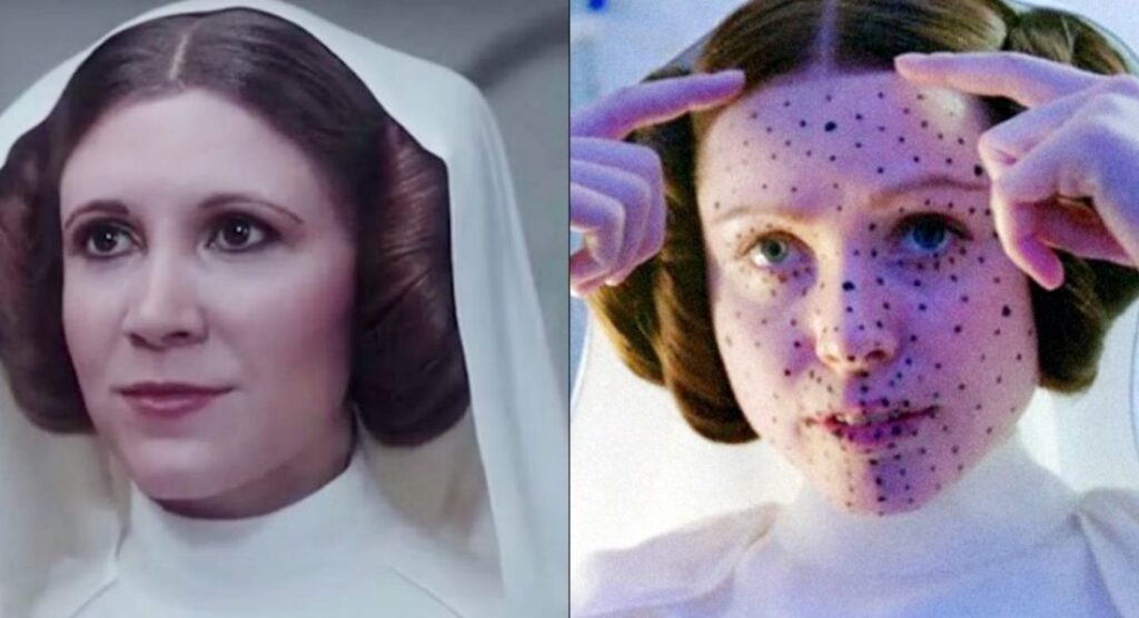 Rogue One - Princesa Leia recriada digitalmente seu rosto na atriz Ingvild Deila