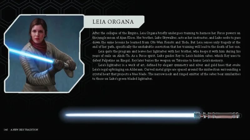 Star Wars: The Lightsaber Collection | Sabre de Luz da Princesa Leia é revelado no livro