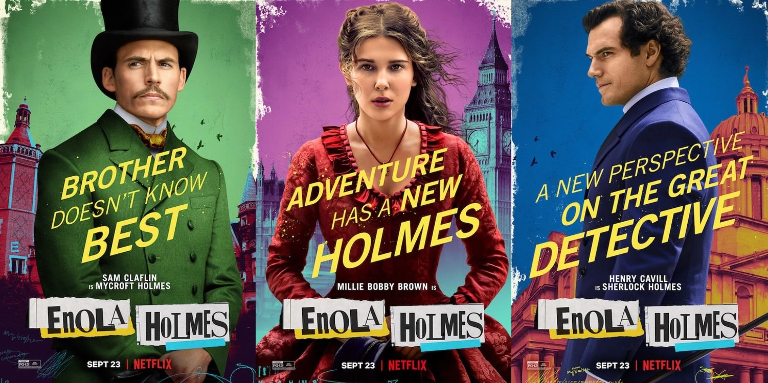 Enola Holmes | Filme com Millie Bobby Brown tem cartazes individuais dos personagens divulgados