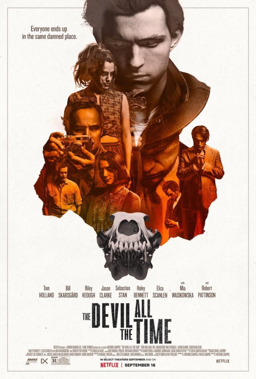 O Diabo de Cada Dia | Neflix divulga poster do filme com Tom Holland e Robert Pattinson