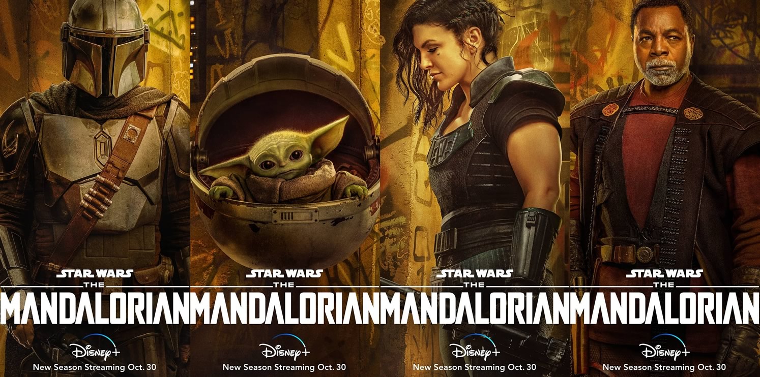 Novos cartazes de The Mandalorian Segunda Temporada no Disney Plus