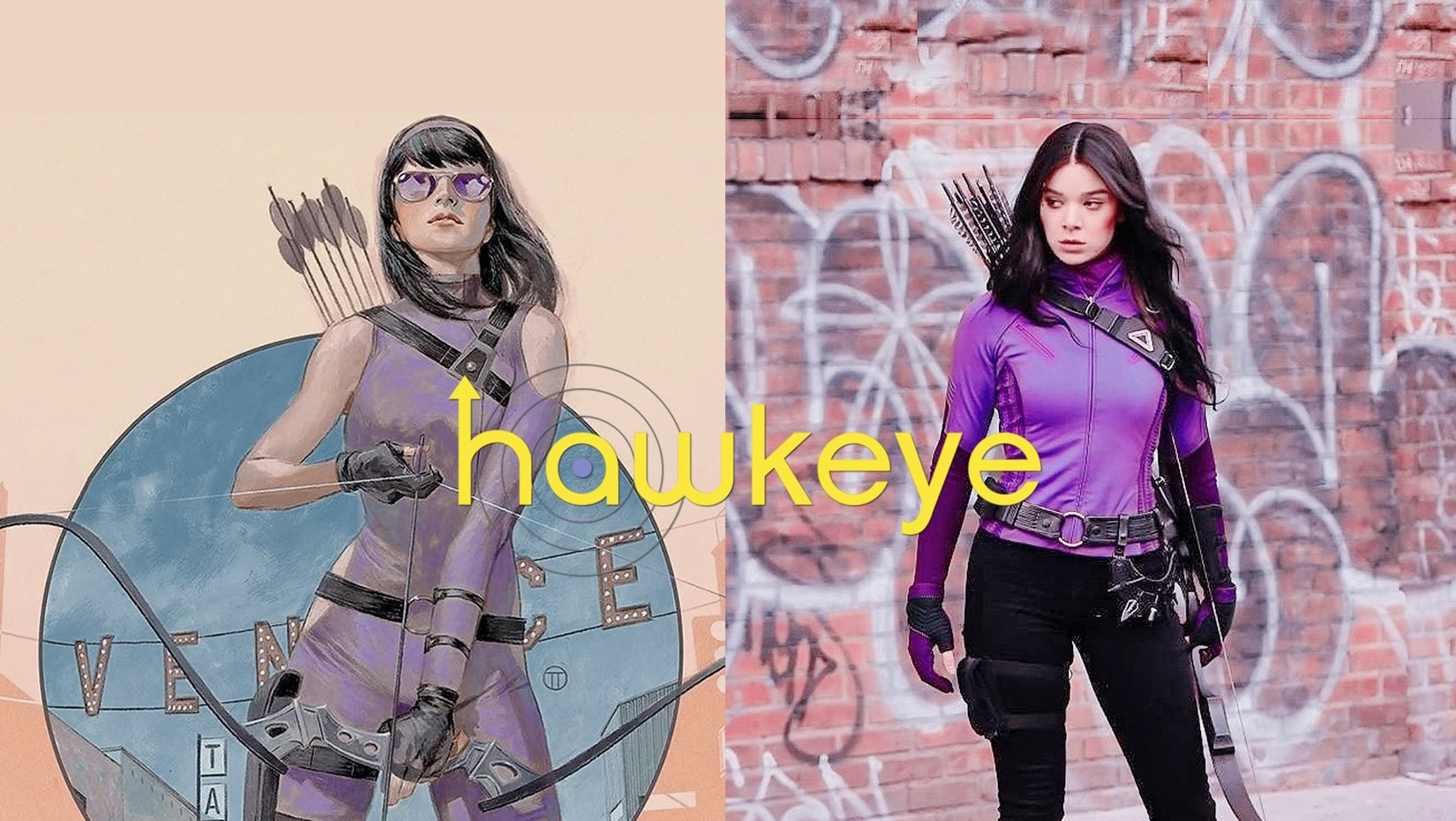 Hawkeye | Imagens de Hailee Steinfeld como Kate Bishop relacionadas aos quadrinhos