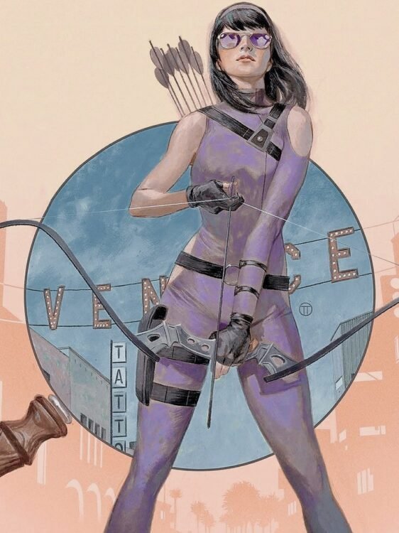 Hawkeye | Imagens de Hailee Steinfeld como Kate Bishop relacionadas aos quadrinhos