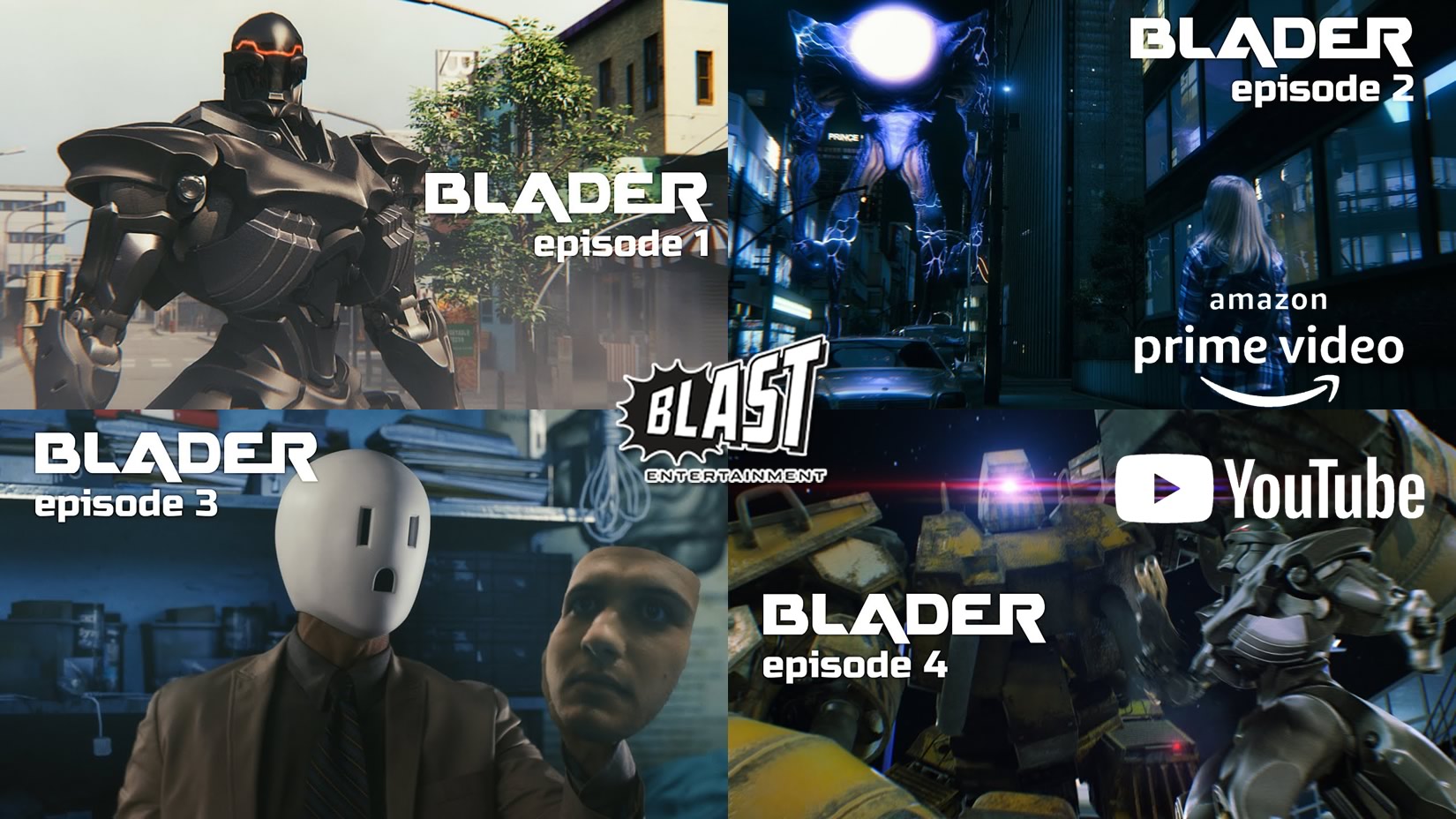 BLADER | Série de colaboração de Hollywood será lançada no Amazon Prime e no YouTube