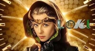 Lady Loki interpretada por Sophia Di Martino, em pôster da série Loki da Marvel Studios