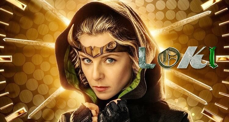 Lady Loki insterpretada por Sophia Di Martino, em pôster da série Loki da Marvel