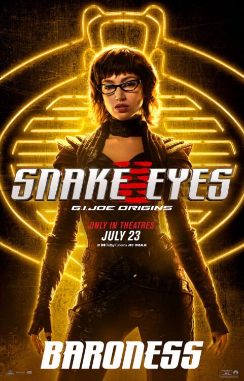 Snake Eyes: GI Joe Origins | Novos pôsteres individuais do Spin-off de ação da franquia GI Joe