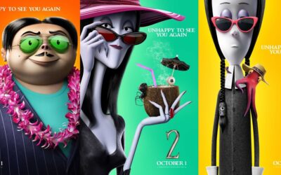 A Família Addams 2 | Pôsteres individuais da animação com Oscar Isaac e Charlize Theron entre outros