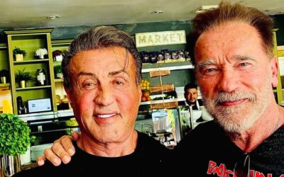 Arnold Schwarzenegger e Sylvester Stallone voltam a se reencontrar após mais de um ano sem se ver