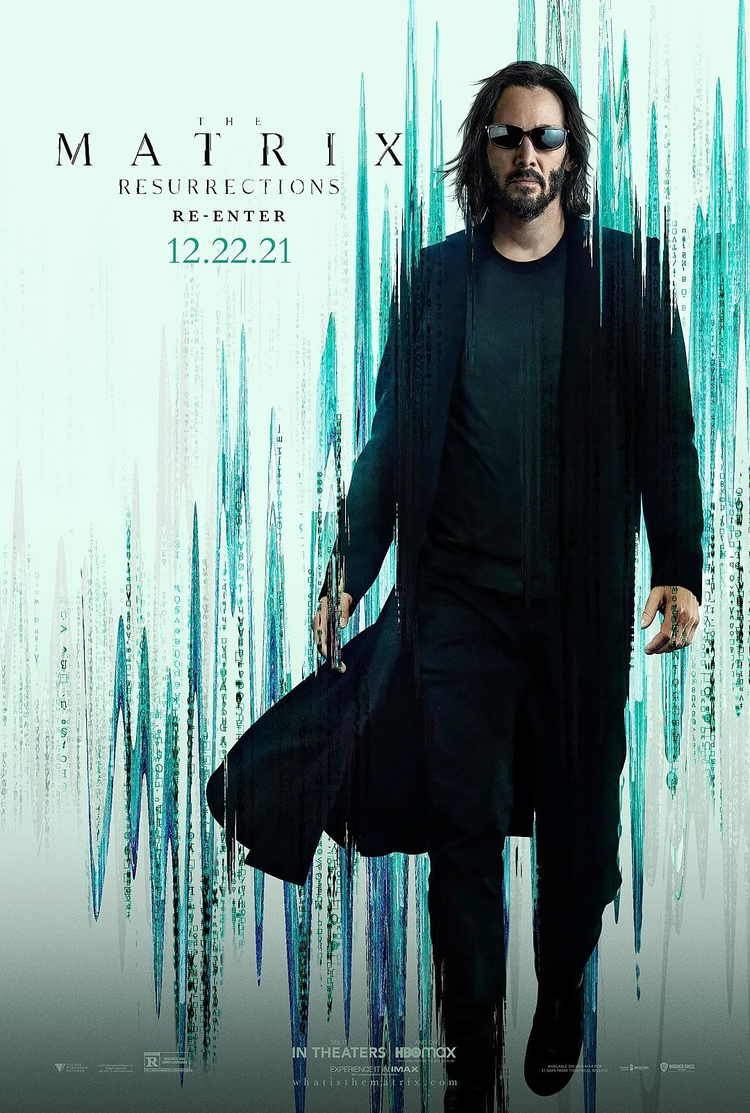 the matrix resurrections keanu reeves neo poster - Matrix Resurrections | Pôsteres dos principais personagens do quarto filme da franquia Matrix