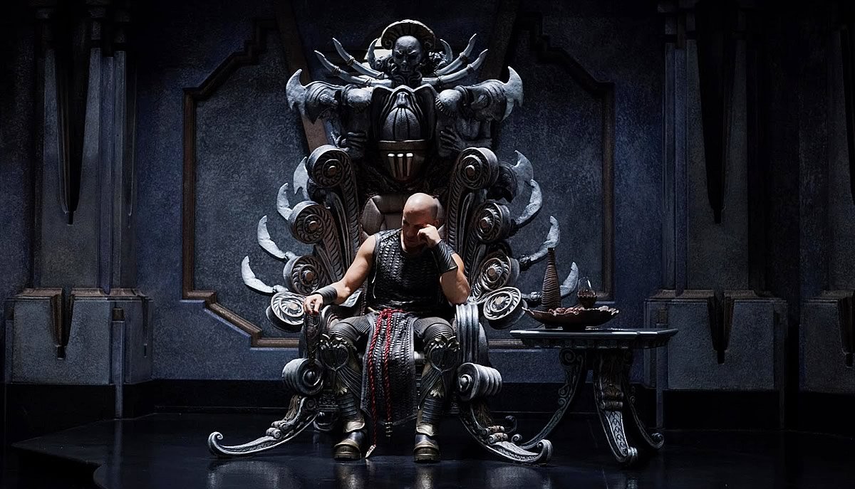 Riddick 3 - Vin Diesel no Trono Necromonger como Riddick