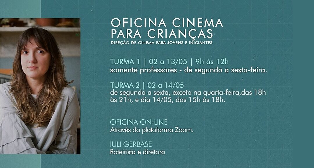Iecine abre inscrições para a Oficina Cinema para Crianças, de forma gratuita e online para todo Brasil