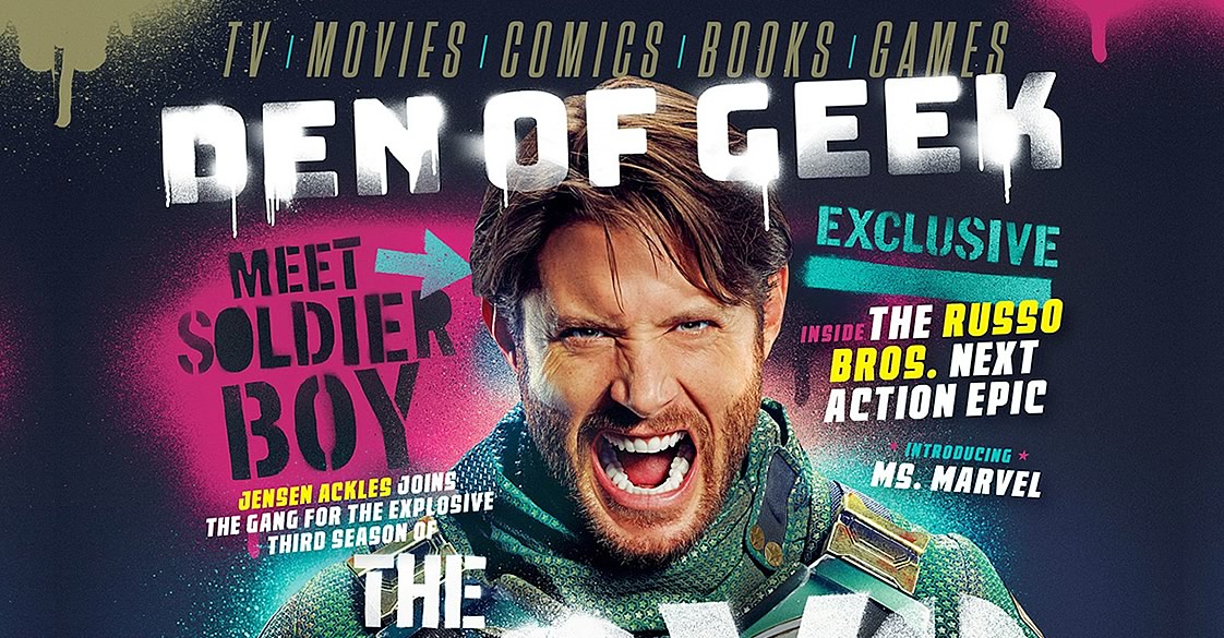 Jensen Ackles como Soldier Boy na terceira temporada de The Boys em capa exclusiva da Den Of Geek