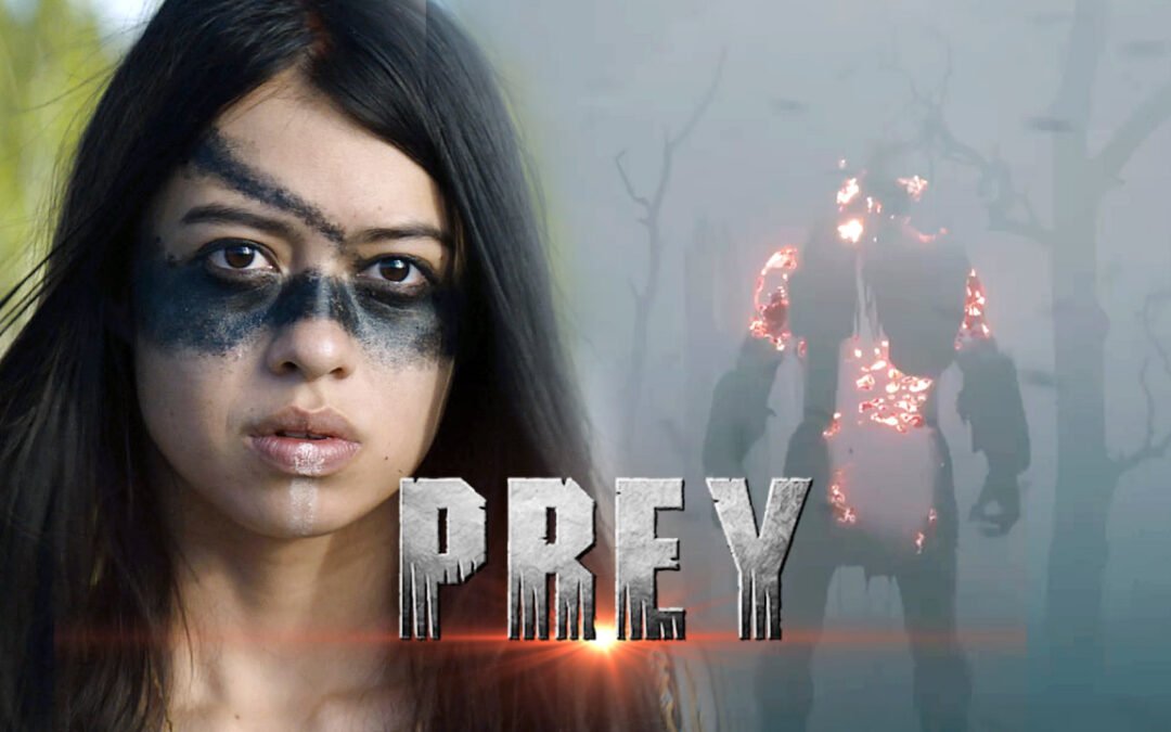 Prey | O Predador: A Caçada – FERAL em combate com seu armamento contra os colonizadores e comanches