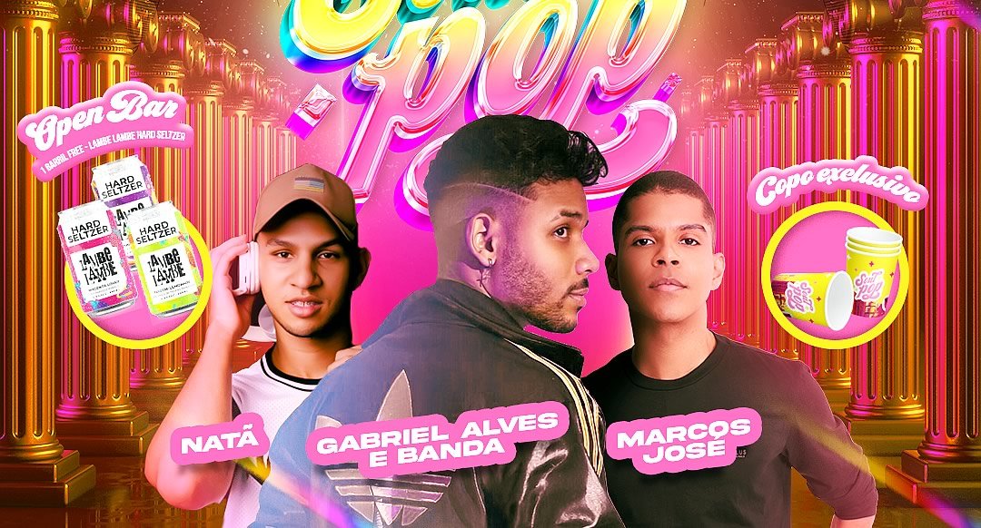 Gabriel Alves, Marcos José e Natã são as atrações confirmadas para a 1ª edição da Soul Pop em MG