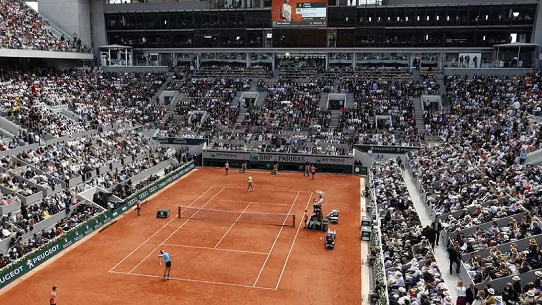 Roland Garros também ocupa a grade de programação. Imagem: Reprodução
