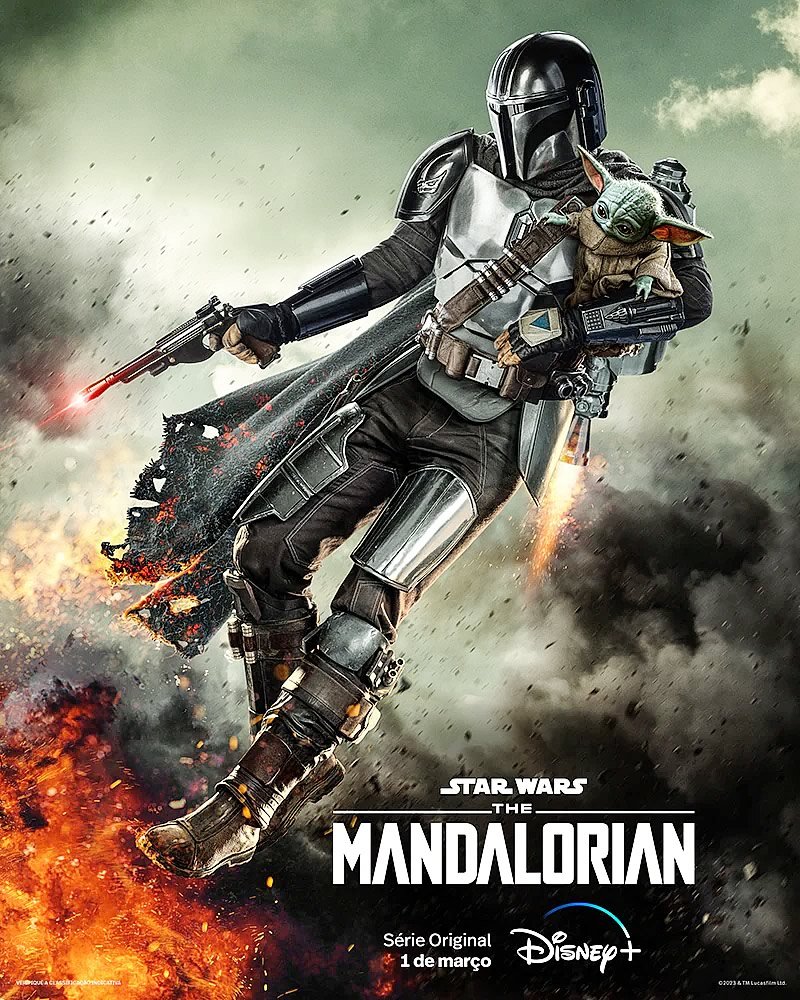 The Mandalorian 3 - Grogu (Baby Yoda), Din Djarin interpretado por Pedro Pascal