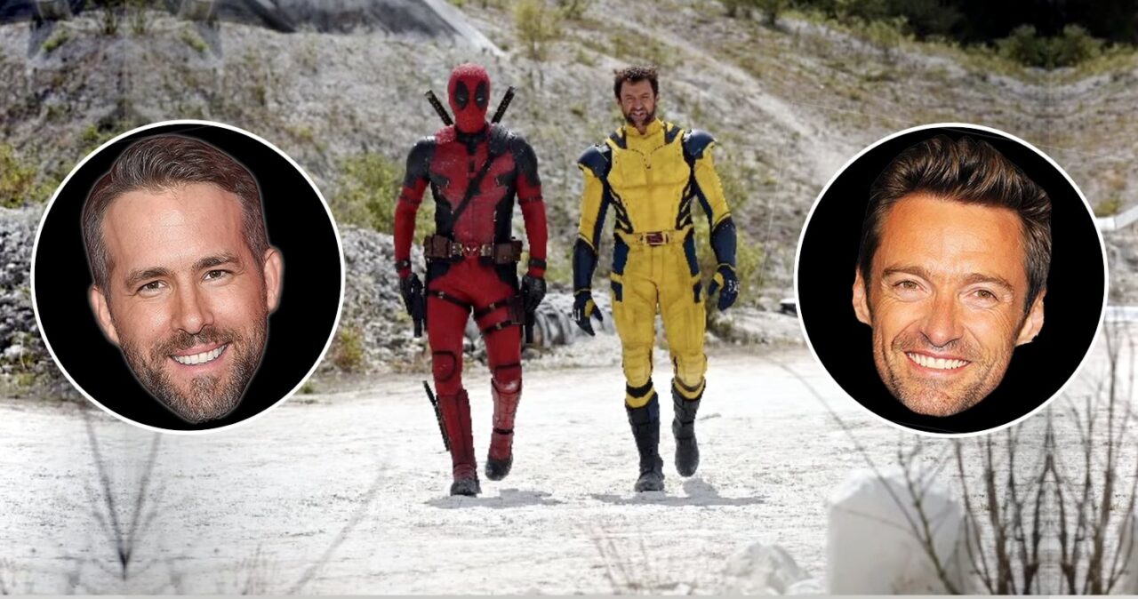 Hugh Jackman Com Traje Classico De Wolverine E Ryan Reynolds Como Deadpool Em Suposta Foto