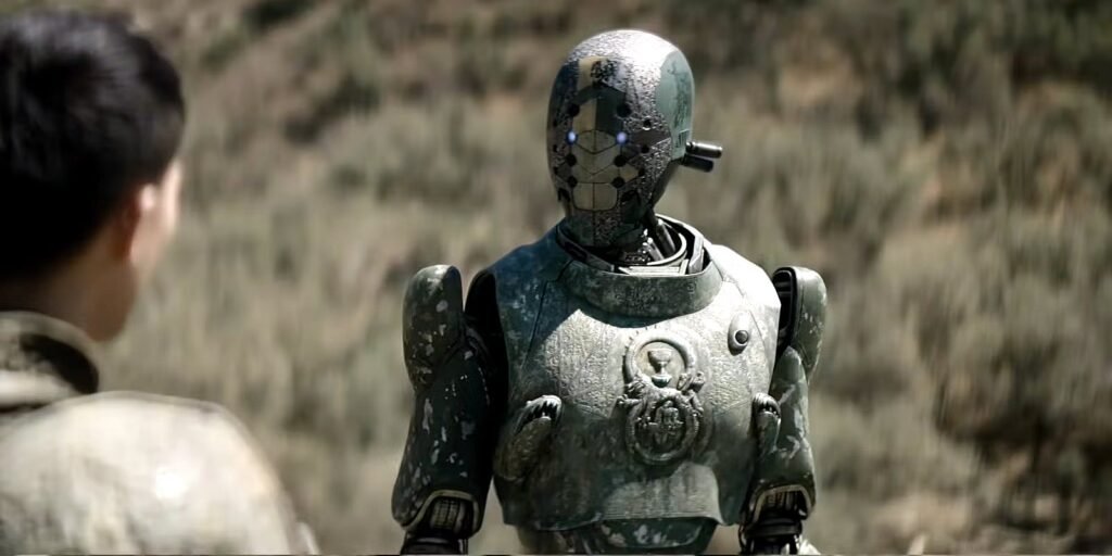 Conheça Jimmy, o robô em Rebel Moon, dublado por Anthony Hopkins