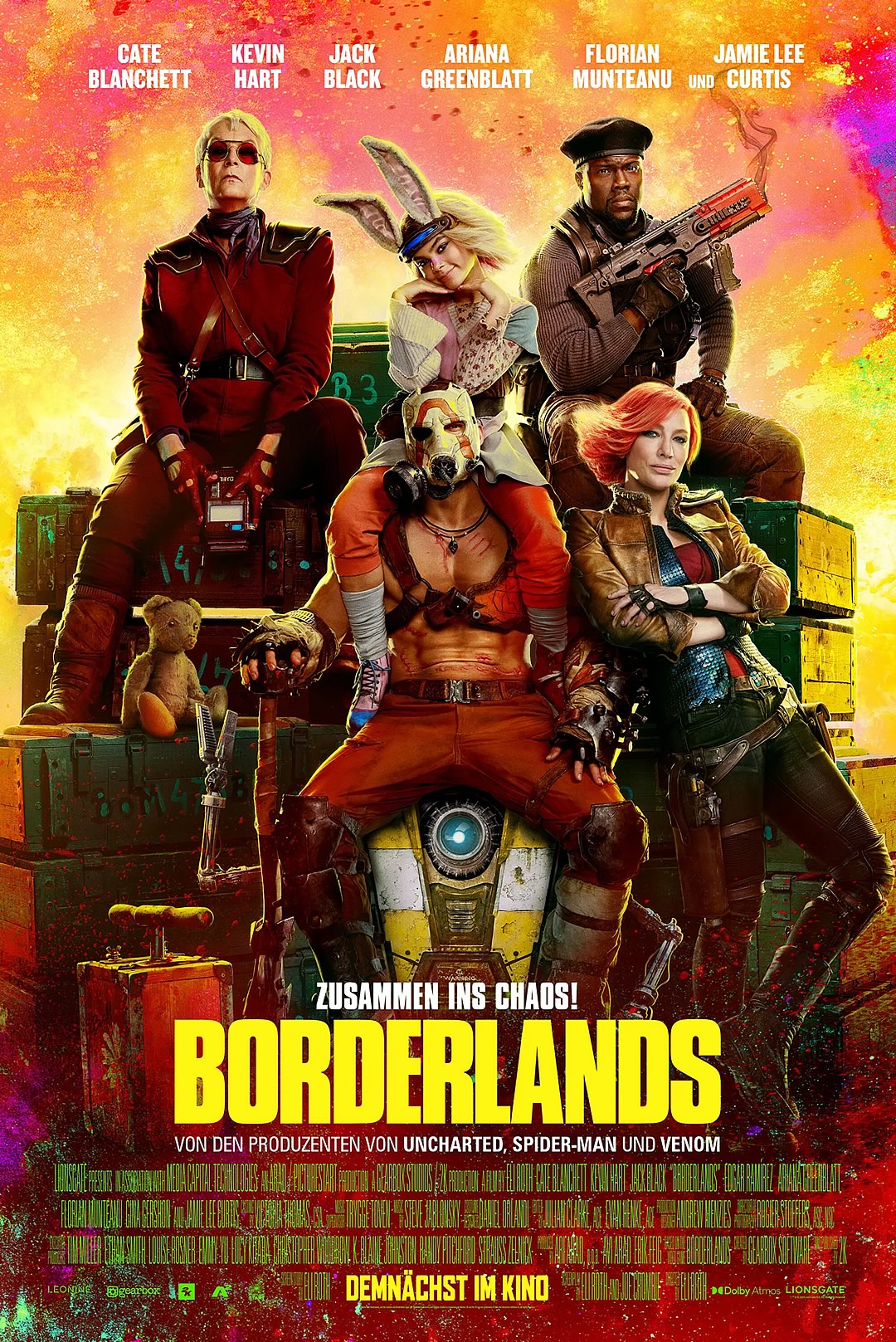 Borderlands | Trailer com Jamie Lee Curtis e Kevin Hart da adaptação em live-action do game da Gearbox Software