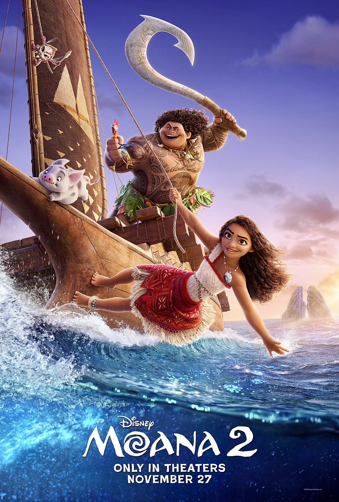 Moana 2: Moana e Maui de volta em uma Nova Aventura dos Mares pela Disney