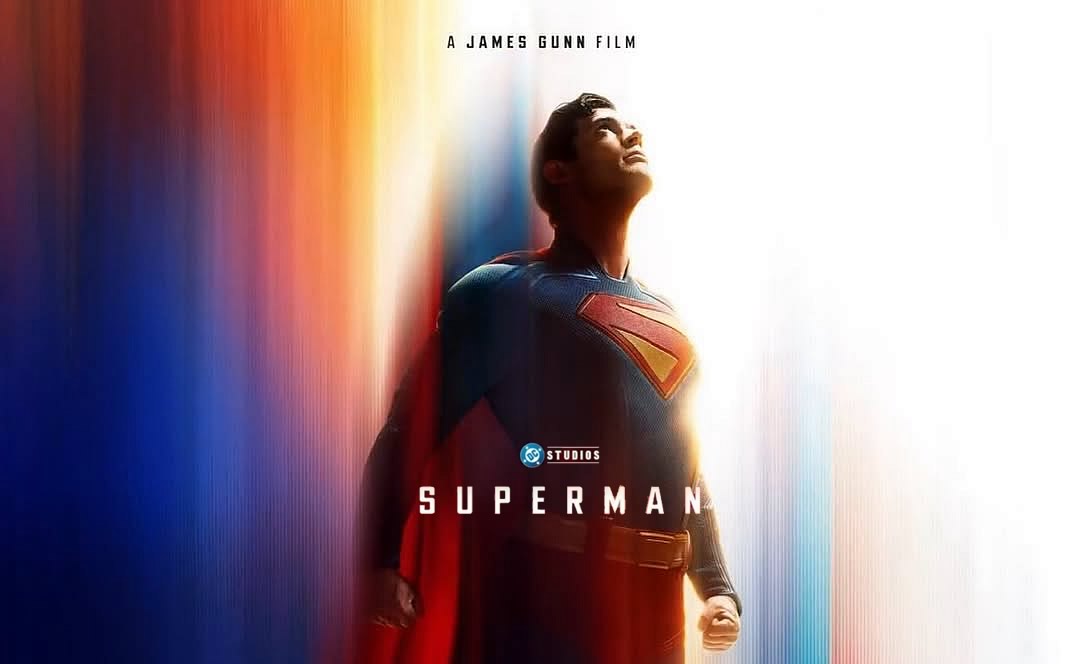 SUPERMAN | Dirigido por James Gunn, Pôster e Prévia da Trilha Sonora e anúncio de Trailer na Quinta-Feira