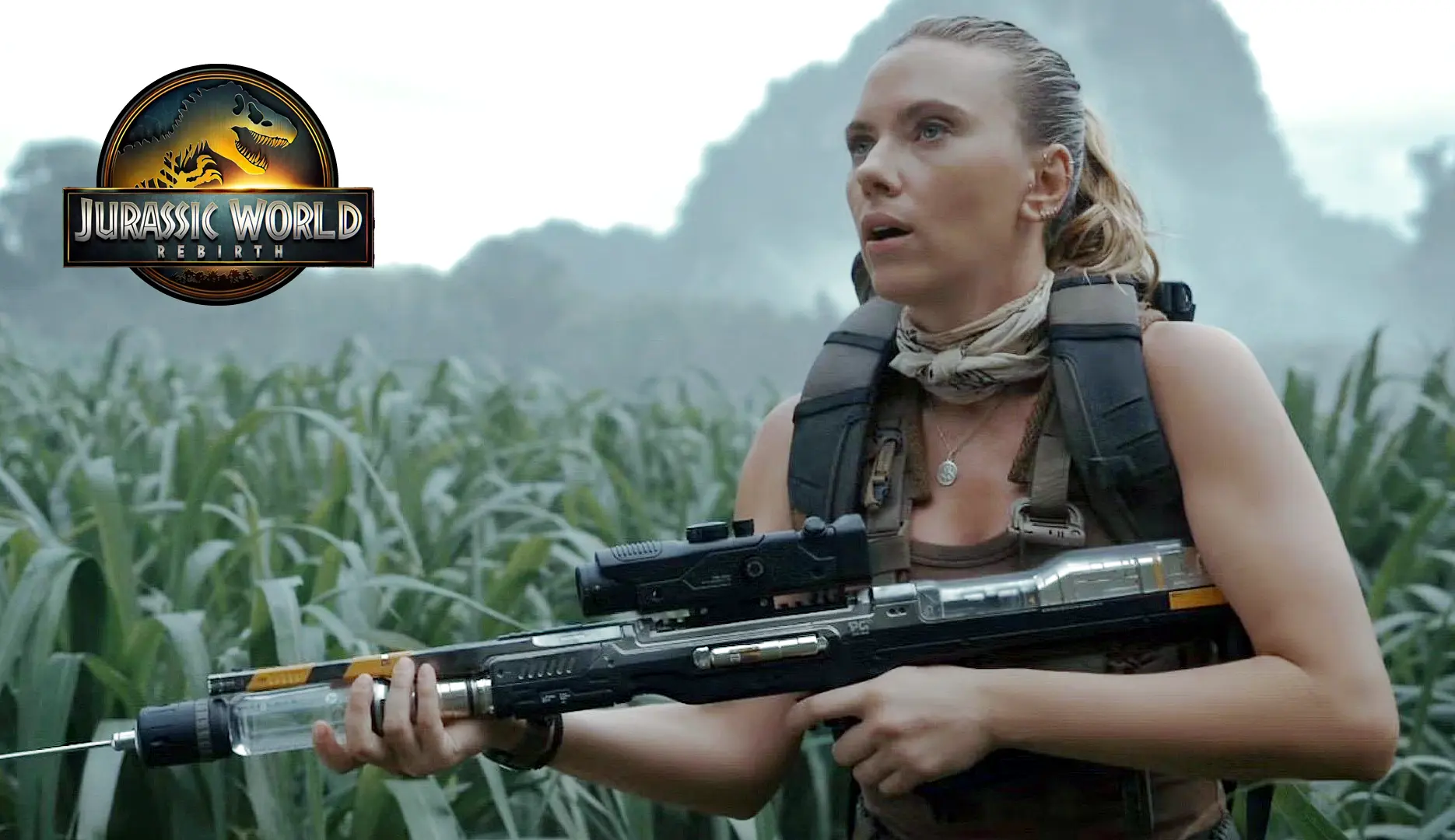 JURASSIC WORLD: REBIRTH | Scarlett Johansson em Spot Promocional com anuncio do trailer para quarta-feira