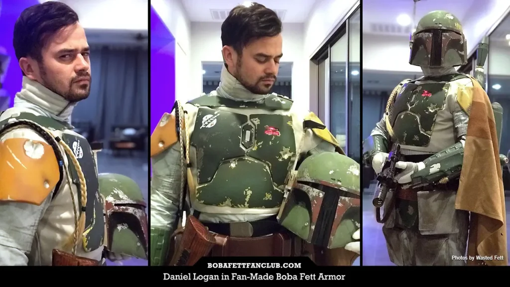 Daniel Logan como Boba Fett em participação nos eventos de Star Wars