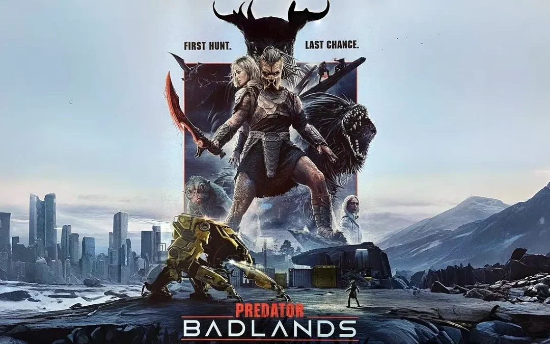 Predator Badlands | Tessa a gêmea sintética de Thia e outros personagens em novo pôster