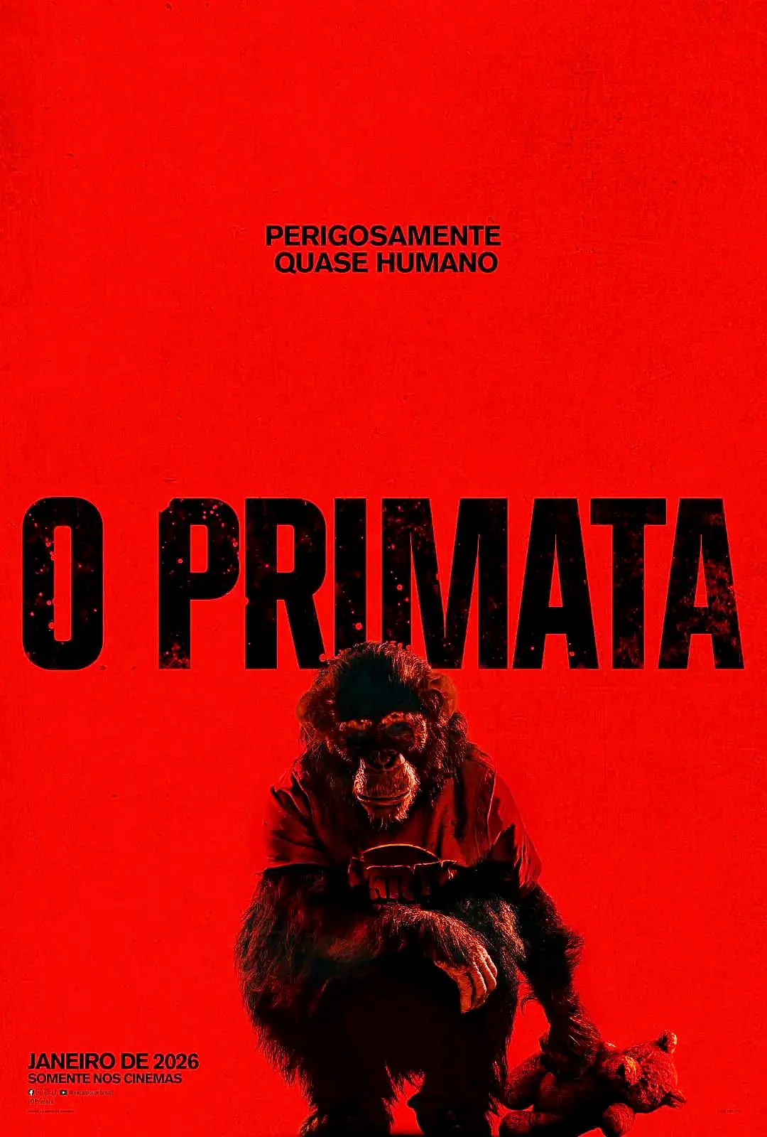 O Primata: Chimpanzé Raivoso em novo filme de terror da Paramount