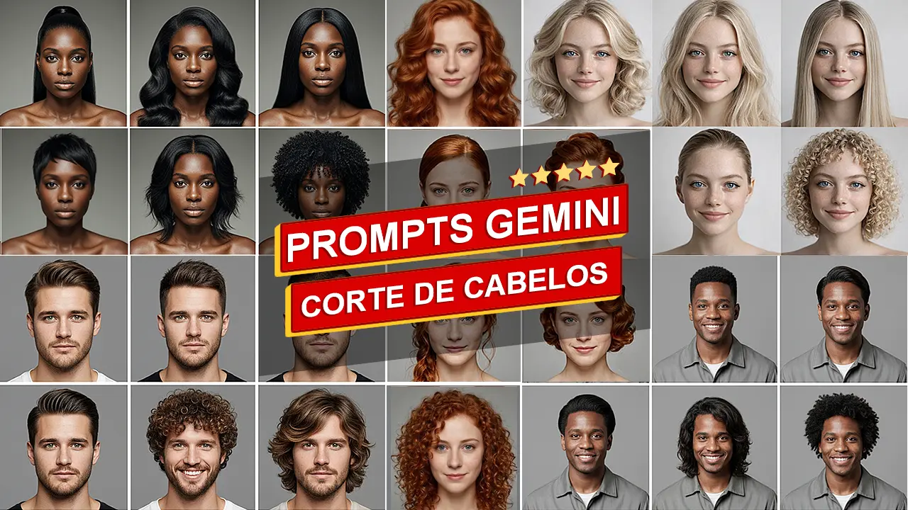 Prompt Gemini para novos penteados com sua foto utilizando IA