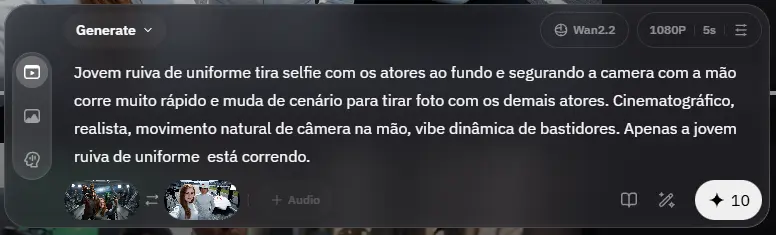 WAN 2.2 - Configuração 16:9 duração 5 segundos