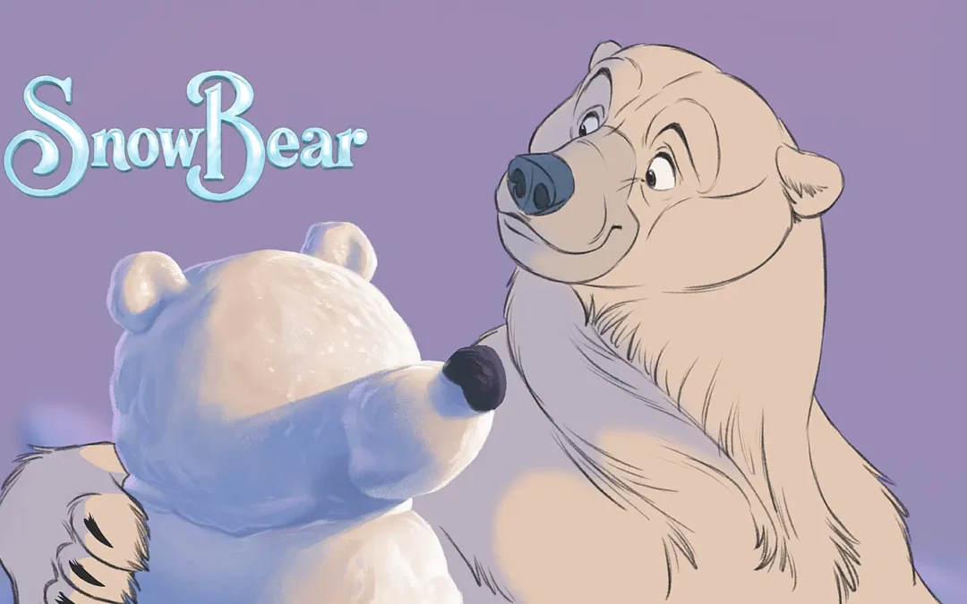 Snow Bear |  Aaron Blaise e seu curta animação desenhado a mão que levou três anos para acontecer