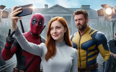 Selfie dos Bastidores com personagens famosos criado com Inteligência Artificial – Aprenda Fazer