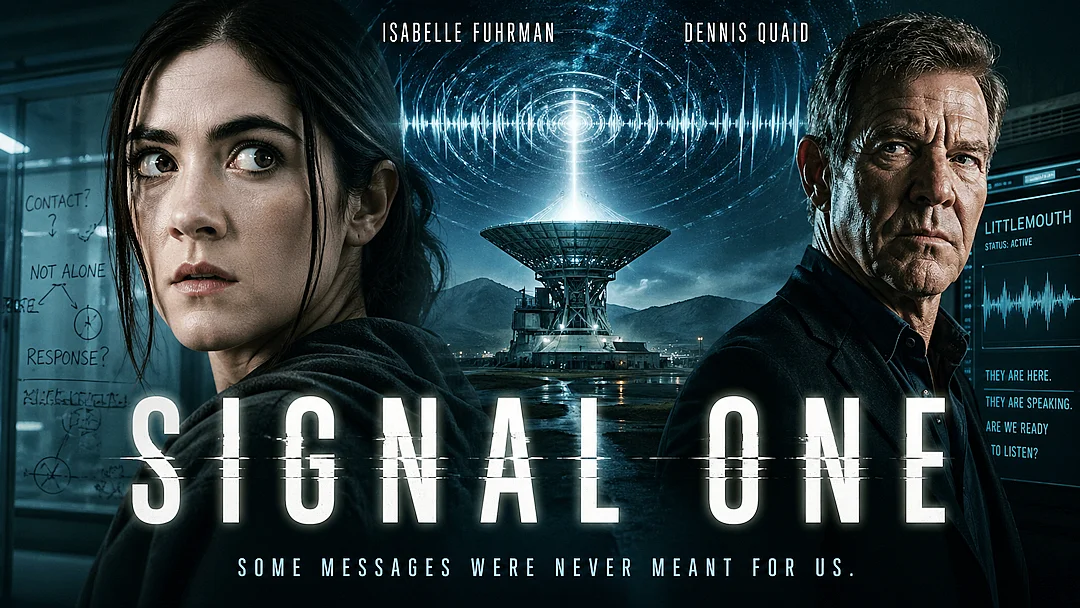 Signal One: Isabelle Fuhrman e Dennis Quaid em trama alienígena de Ficção Científica