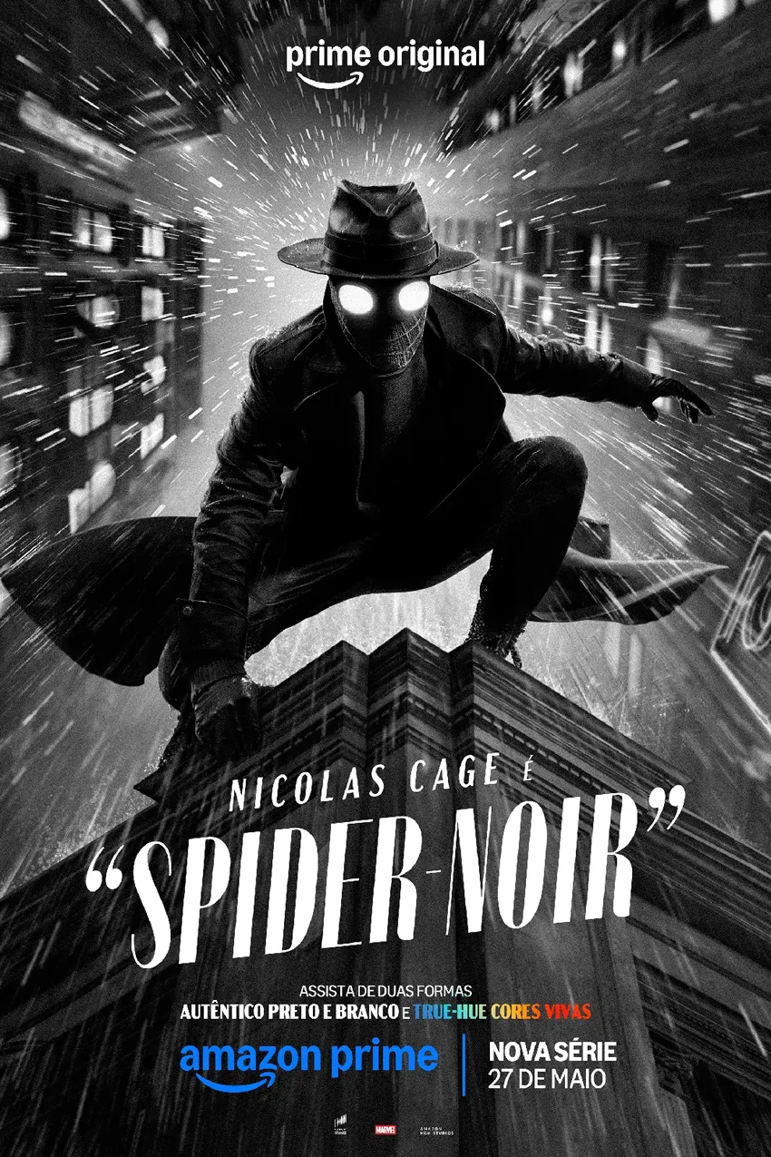 Spider-Noir de Nicolas Cage chegando com tudo na série no Prime Video