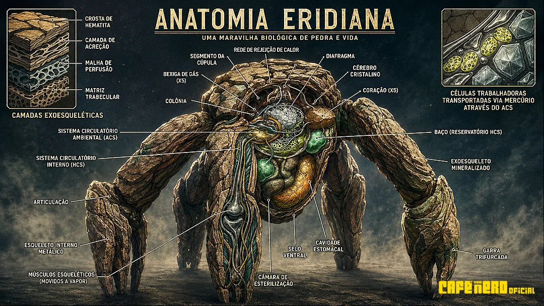 Devoradores de Estrelas | Conheça a biologia de Rocky o alienígena de Project Hail Mary