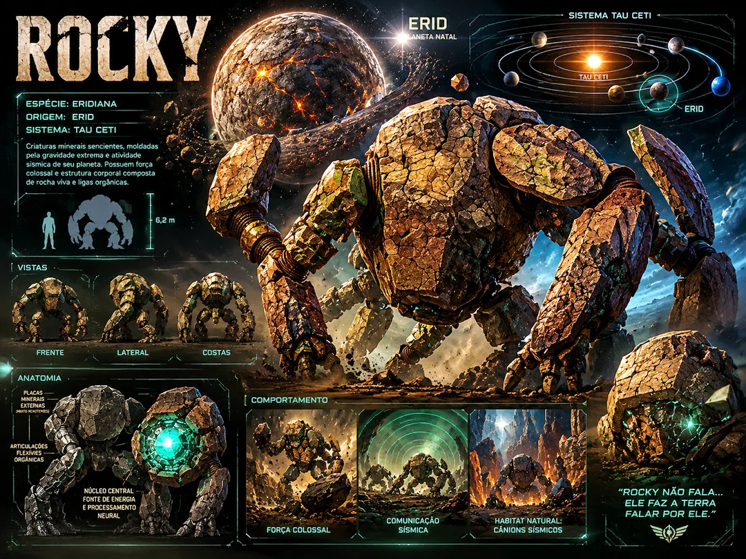 Devorador de Estrelas | A biologia de Rocky o Alienígena de Project Hail Mary