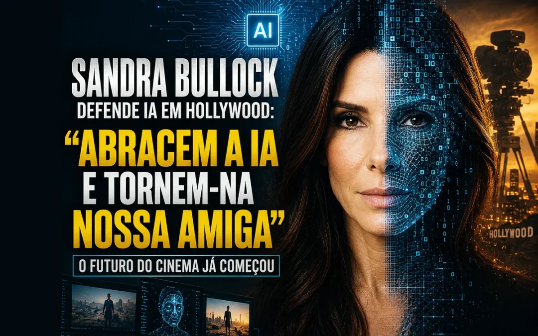 Sandra Bullock defende IA em Hollywood e reacende debate sobre o futuro do cinema