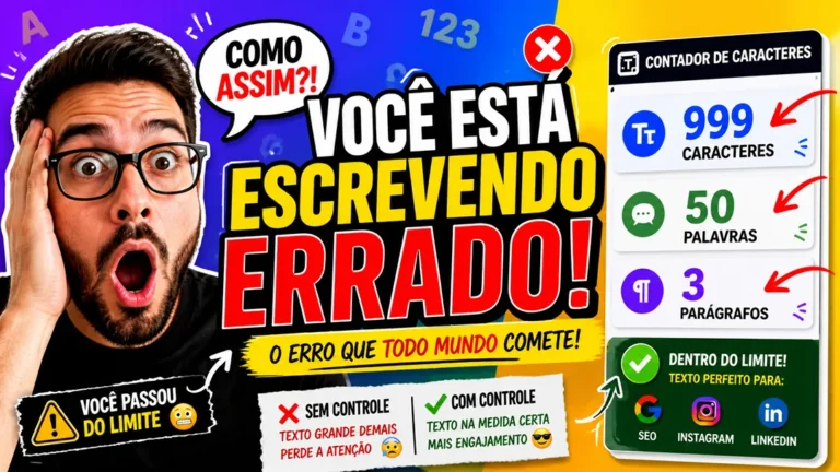 Contador de Caracteres e Palavras