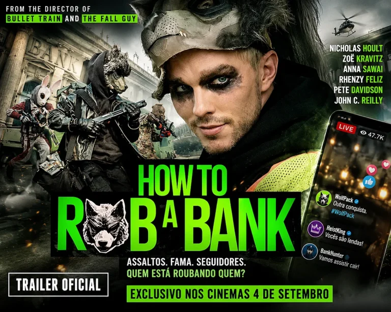 How to Rob a Bank | Nicholas Hoult lidera uma gangue de assaltantes que transforma crimes em conteúdo viral