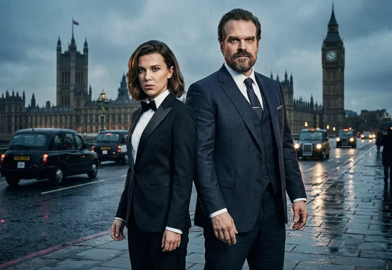 Millie Bobby Brown e David Harbour nova série Netflix espionagem
