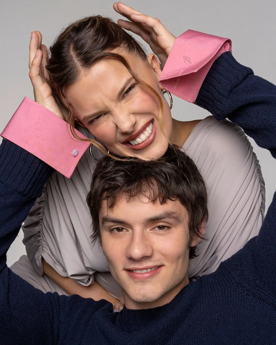 Millie Bobby Brown and Louis Partridge